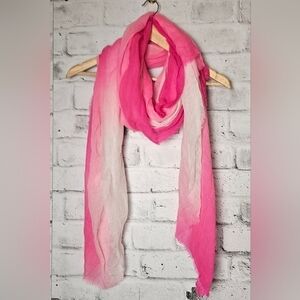 Old Navy Pink Ombre Lightweight Scarf Sheer Soft Wrap
